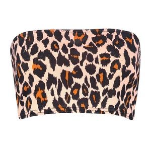 Cheetah bandeau top